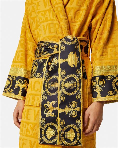 versace bathrobe yellow|versace bathrobe cheap.